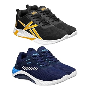 BRUTON Shoes 2 Combo Mens Sports Shoes