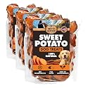BRUTUS &amp; BARNABY Dried Sweet Potato Dog Treats, Full Slices, 14 oz, 3 Pack