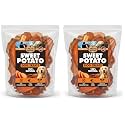 BRUTUS &amp; BARNABY Dried Sweet Potato Dog Treats, Full Slices, 2 lb, 2 Pack