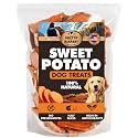 BRUTUS &amp; BARNABY Dried Sweet Potato Dog Treats &amp; Chews, Half Slices, 14 oz