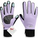 Bruvoalon Winter Gloves for Women &amp; Men, 3M Thermal Insulation, Lycra Fabric, Touchscreen, Anti-Slip