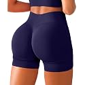 BRXL Scrunch Butt Lifting Shorts for Women V Back Seamless 5" High Waist Workout Gym Compression Spandex Impact Shorts