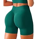 BRXL Scrunch Butt Lifting Shorts for Women V Back Seamless 5" High Waist Workout Gym Compression Spandex Impact Shorts