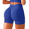 BRXL Scrunch Butt Lifting Shorts for Women V Back Seamless 5" High Waist Workout Gym Compression Spandex Impact Shorts
