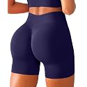 BRXL Scrunch Butt Lifting Shorts for Women V Back Seamless 5" High Waist Workout Gym Compression Spandex Impact Shorts