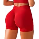 BRXL Scrunch Butt Lifting Shorts for Women V Back Seamless 5" High Waist Workout Gym Compression Spandex Impact Shorts