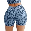 BRXL Scrunch Butt Lifting Shorts for Women V Back Seamless 5" High Waist Workout Gym Compression Spandex Impact Shorts