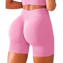 BRXL Scrunch Butt Lifting Shorts for Women V Back Seamless 5" High Waist Workout Gym Compression Spandex Impact Shorts
