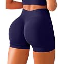 BRXL Scrunch Butt Lifting Shorts for Women V Back Seamless 5" High Waist Workout Gym Compression Spandex Impact Shorts