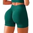 BRXL Scrunch Butt Lifting Shorts for Women V Back Seamless 5" High Waist Workout Gym Compression Spandex Impact Shorts