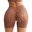 BRXL Scrunch Butt Lifting Shorts for Women V Back Seamless 5" High Waist Workout Gym Compression Spandex Impact Shorts