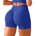 BRXL Scrunch Butt Lifting Shorts for Women V Back Seamless 5" High Waist Workout Gym Compression Spandex Impact Shorts