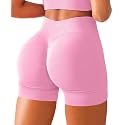 BRXL Scrunch Butt Lifting Shorts for Women V Back Seamless 5" High Waist Workout Gym Compression Spandex Impact Shorts