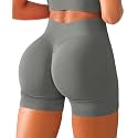 BRXL Scrunch Butt Lifting Shorts for Women V Back Seamless 5" High Waist Workout Gym Compression Spandex Impact Shorts