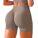 BRXL Scrunch Butt Lifting Shorts for Women V Back Seamless 5" High Waist Workout Gym Compression Spandex Impact Shorts