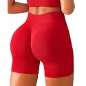 BRXL Scrunch Butt Lifting Shorts for Women V Back Seamless 5" High Waist Workout Gym Compression Spandex Impact Shorts
