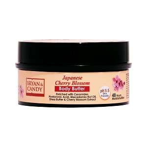 bryan amp candy japanese cherry blossom body butter ph55 skin friendly  48hrs moisturization  100 vegan