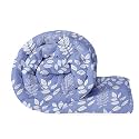 BSB HOME 220 GSM Reversible Microfiber AC Comforter/Duvets for Mild Winter | All Season King Size 3 Layered Quilted Blanket for Double Bed (220 cm x 240 cm, Leaf Printed, Bright Grey)
