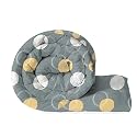 BSB HOME 220 GSM Reversible Microfiber AC Comforter/Duvets for Mild Winter | All Season Single Size 3 Layered Quilted Blanket for Single Bed (230 cm x 150 cm, Polkadot, Grey and White)