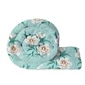 BSB HOME 220 GSM Reversible Microfiber AC Comforter/Duvets for Mild Winter | All Season Single Size 3 Layered Quilted Blanket for Single Bed (230 cm x 150 cm, Floral, Light Green)
