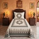 BSB HOME 240 TC Cotton Single Bedsheet