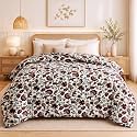 BSB HOME 500 GSM Premium Quilt for Double Bed, Soft Quilted Winter Quilt, Warm & Cozy Bedding, Lightweight & Breathable Bed Quilt, Durable All Season Blanket, 90 x 90 Inches(229 x 229 cm) - Deep Ivory