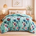 BSB HOME 500 GSM Premium Quilt for Double Bed, Soft Quilted Winter Quilt, Warm & Cozy Bedding, Lightweight & Breathable Bed Quilt, Durable All Season Blanket, 90 x 90 Inches(229 x 229 cm) - Mint Green