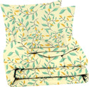 BSB HOME Cotton Double King Sized Bedding Set (Lime Green, 4PCS Set 1 Comforter 1 Bedsheet 2 Pillow Cover)