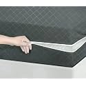 BSB HOME® Premium Cotton Mattress Cover/Protector with Zipper Chain|Provides All Around Protection with 360° Encasing |Double - 78x72 inches (6.5x5 ft) - Pack of 1 - Grey