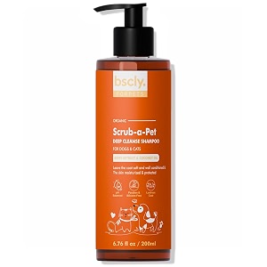 bscly deep cleansing with berry extract amp coconut oil 200ml  puppy safe shampoo - ticks amp fleas prevention enriched with aloe amp coconut oil ph balanced dog shampoo - shampoo for pets