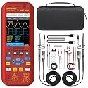 BSIDE Dual Channel Oscilloscope Multimeter, 50MHz Bandwidth 3.98" Full-Viewing TFT LCD DDS Generator, Measure Flexible AC Current Clamp Temp Capacitance Diode Voltage with 5000mAh Rechargeable Battery