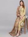 BSM Women Kurta Pant Dupatta Set