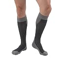 BSN Medical 7529012 JOBST Sock, Knee High, 20-30 mmHg, Closed Toe, Large, Blue/Grey