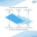 BSRCARES 3 Ply Protective Face Mask BFE