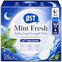 BST Mint Fresh Extra Heavy Overnight Period Pads, 16.5 Inch, 4 Count