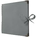 Bstorify 10 x 10 Inches Scrapbook Album 70 Pages Grey