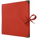 Bstorify 10 x 10 Inches Scrapbook Album 70 Pages Red
