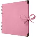 Bstorify 10 x 10 Inches Scrapbook Album 70 Pages Pink