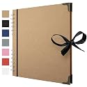 Bstorify Scrapbook Album 60 Pages (8 x 8 Inch) Brown Photo Album Scrap Book