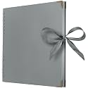 Bstorify Square Scrapbook Photo Albums 80 Pages (11 x 11 Inch) Grey