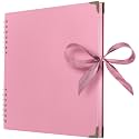 Bstorify Square Scrapbook Photo Albums 80 Pages (11 x 11 Inch) Pink