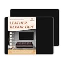 BSZHTECH Self Adhesive Leather Repair Patch Tape for Couch Sofa Black 2Pcs