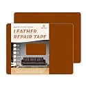 BSZHTECH Self Adhesive Leather Repair Patch Tape for Couch Sofa Brown 2Pcs