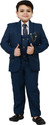 BT DEZINES 5 Piece Coat Suit Set With Shirt, Pant, Waistcoat & Tie for Boys Solid Boys Suit