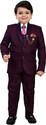 BT DEZINES BT Dezines 5 Piece Coat Suit Set With Shirt, Pant, Waistcoat & Tie For Boys 5 Piece Coat Pant Suit Set Solid Boys Suit