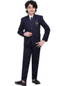 BT DEZINES Coat Pant Suit Set Solid Boys Suit