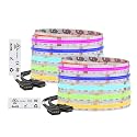 BTF-LIGHTING 32.8FT UL Listed RGB COB LED Strip DC12V Color Changing Light