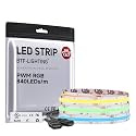 BTF-LIGHTING 9.8FT UL Listed RGB COB LED Strip DC24V Color Changing Light