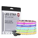 BTF-LIGHTING 16.4FT UL Listed RGB COB LED Strip DC12V Color Changing Light