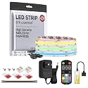 BTF-LIGHTING 9.8FT RGB Color Changing UL Listed DC24V COB LED Strip Kit